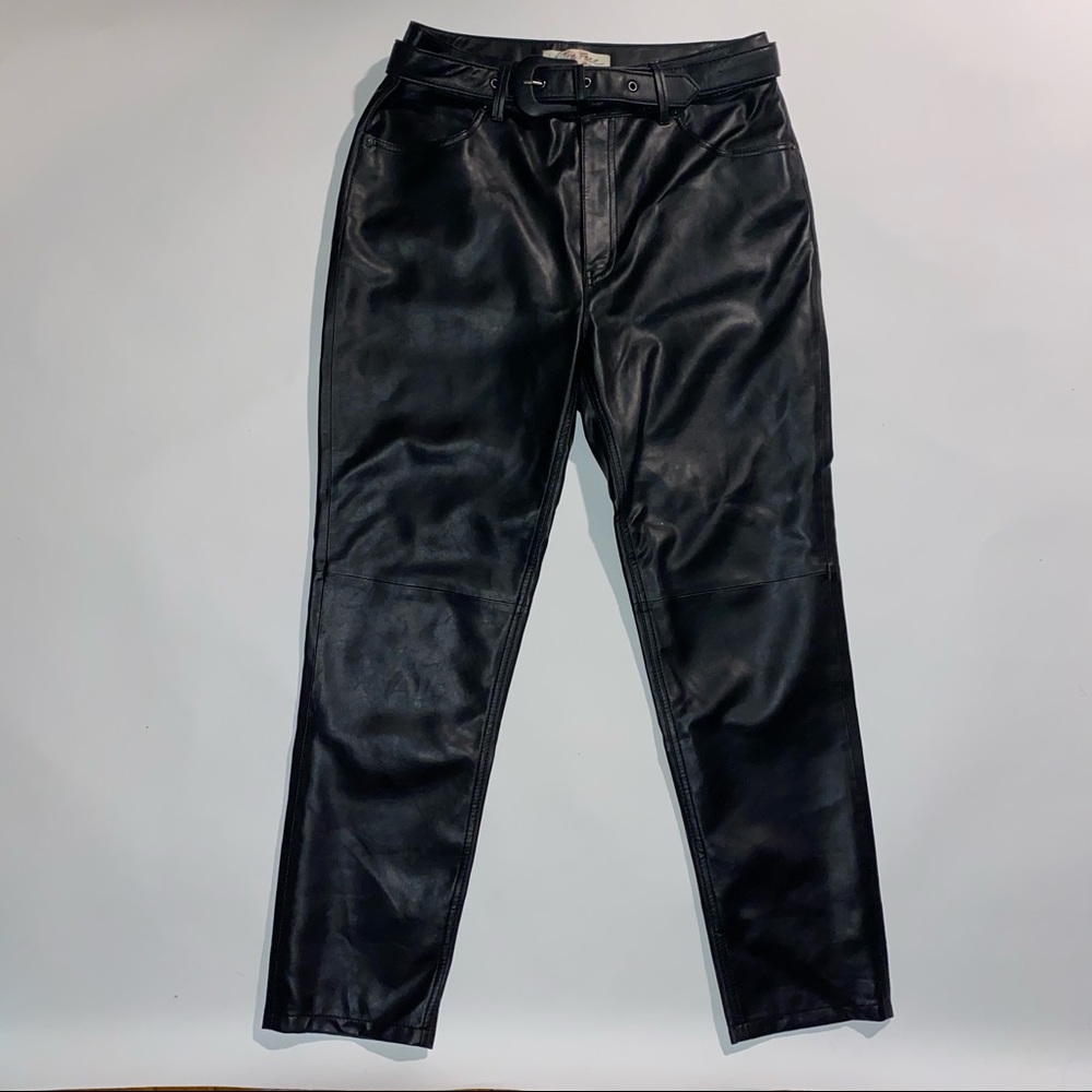 Leather Free People pants